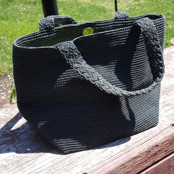 Talbots Women’s Black Paper Straw Handbag - Picture 2 of 10
